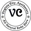 A logo of virginia city apothecary